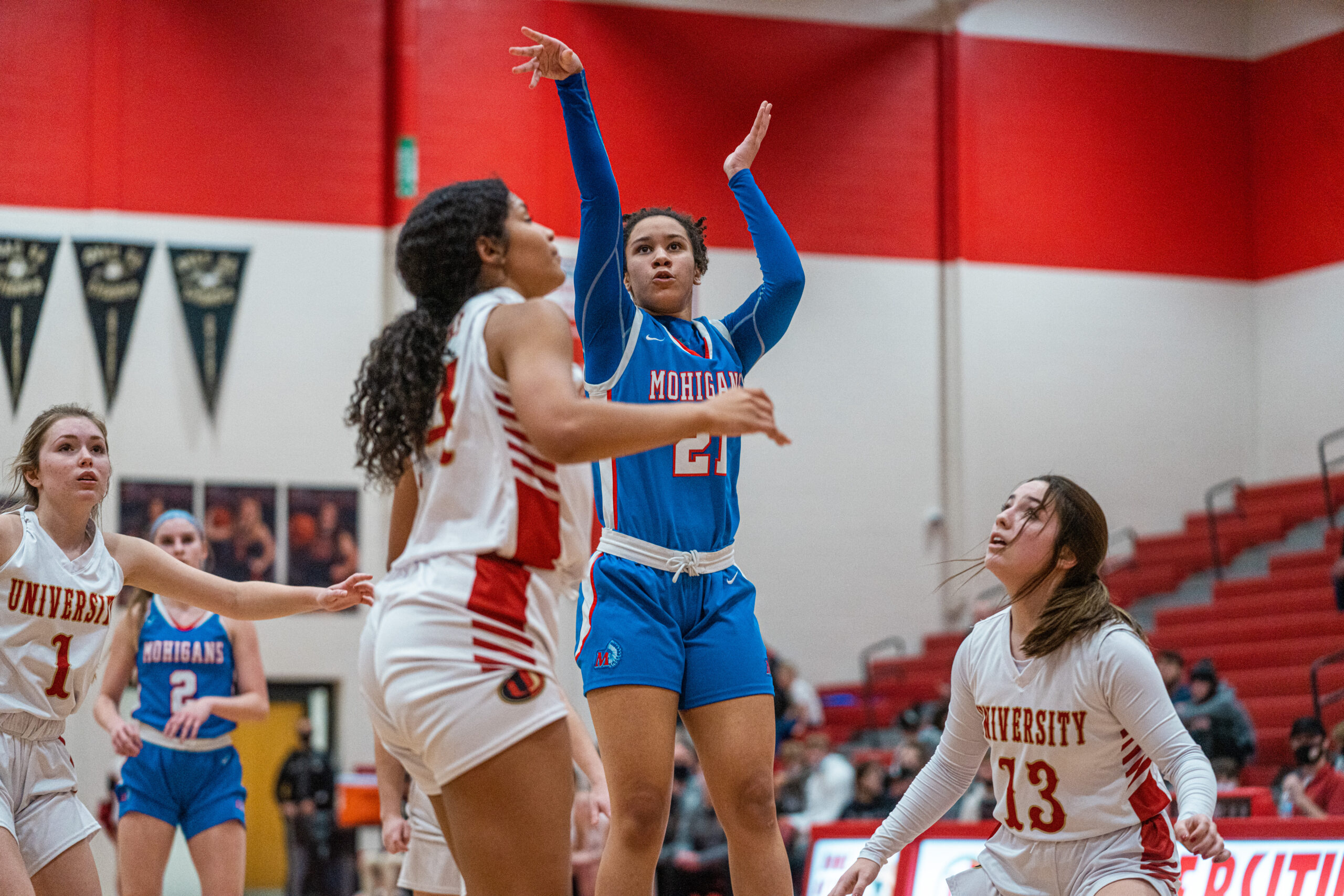 Morgantown girls' hoops team downs University behind strong second-half